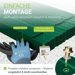 Trapezblech fürs Dach aus Stahl