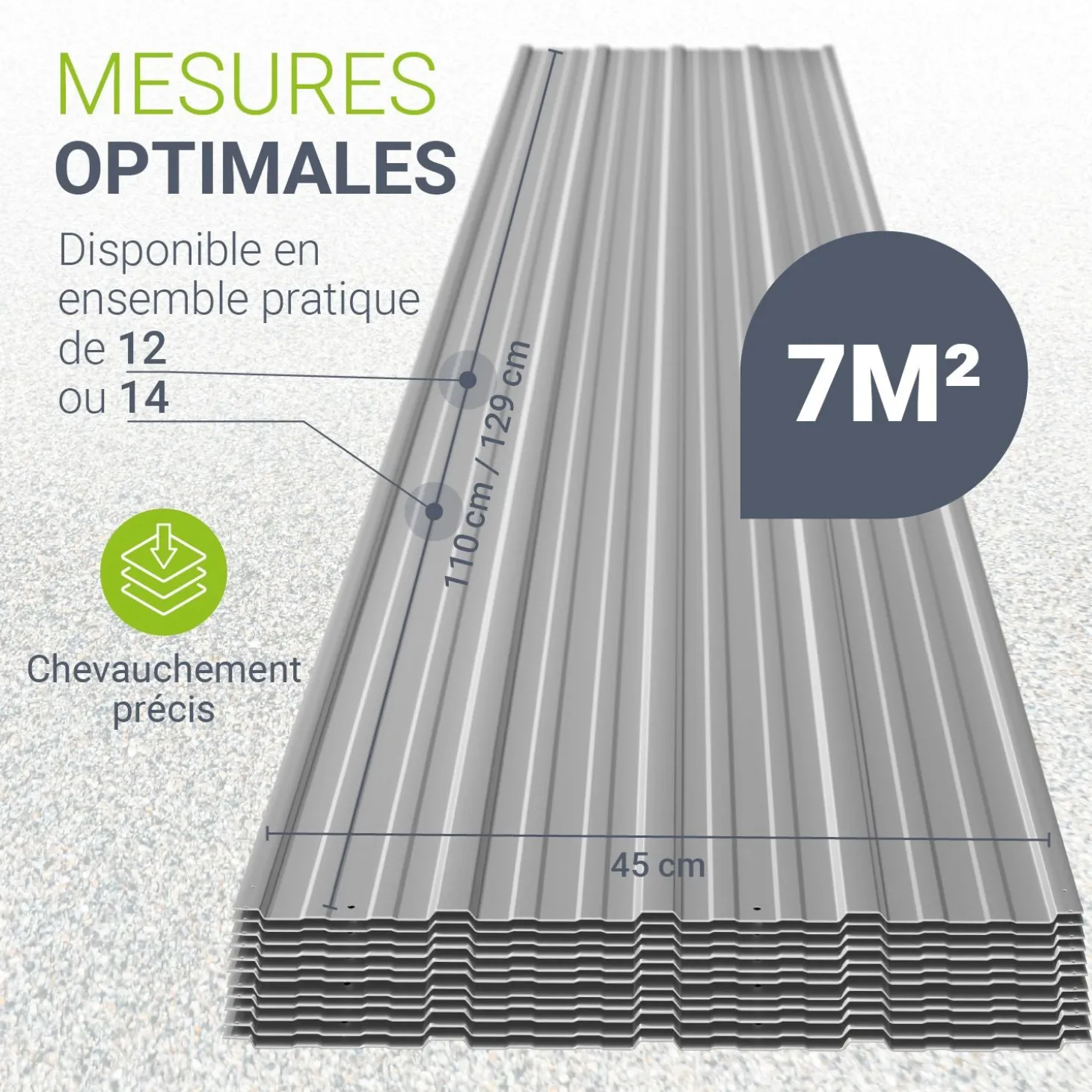 Trapezblech fürs Dach aus Stahl