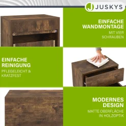 Wandschrank Nachttisch hängend