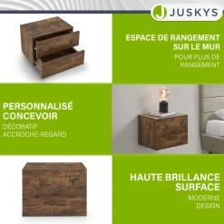 Wandschrank Nachttisch hängend
