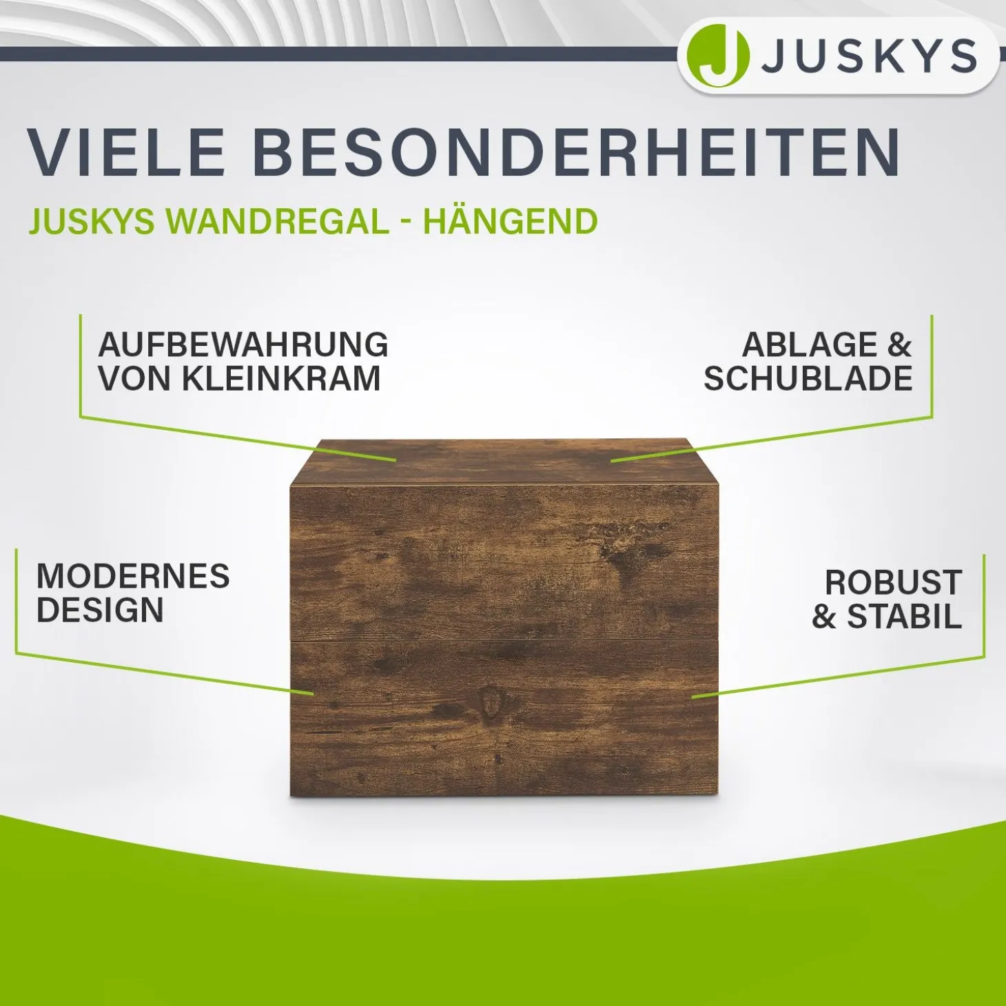 Wandschrank Nachttisch hängend