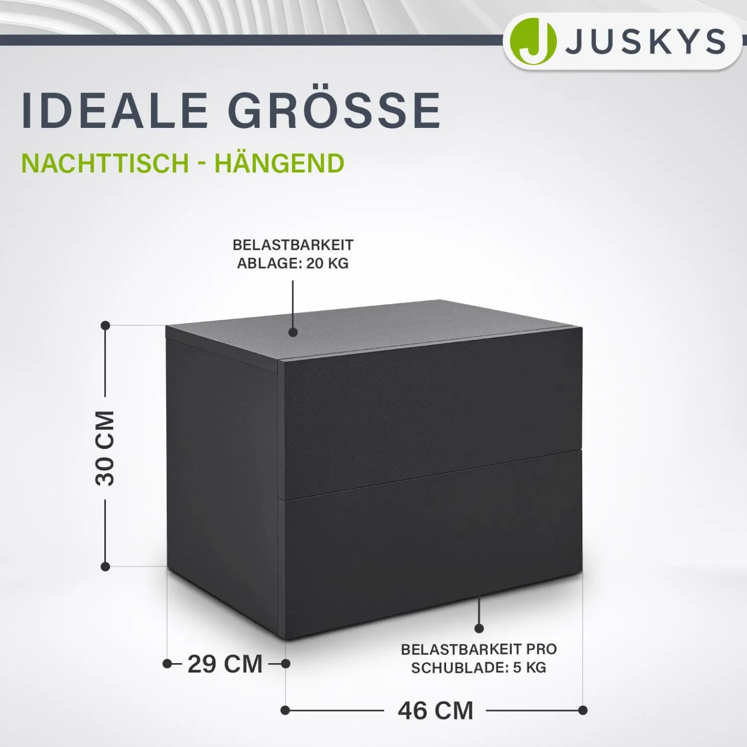 Wandschrank Nachttisch hängend
