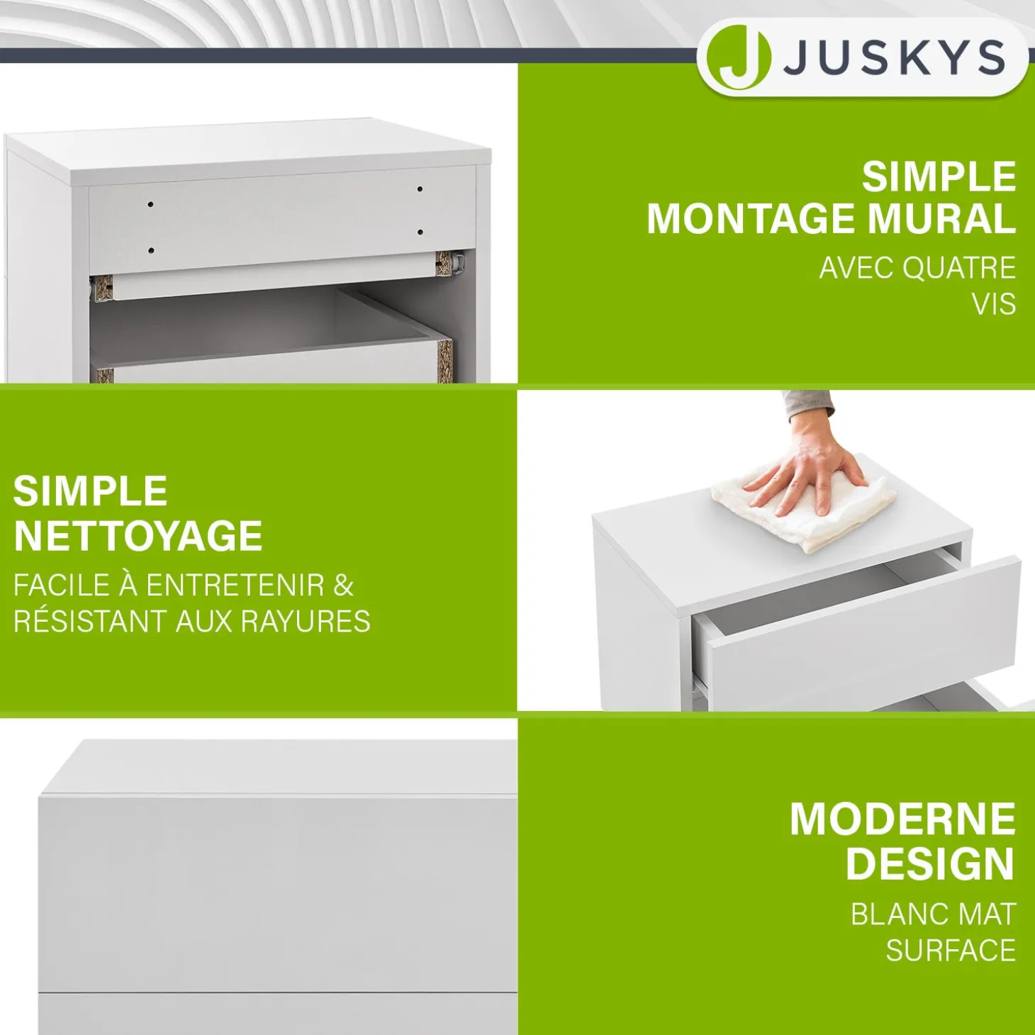 Wandschrank Nachttisch hängend