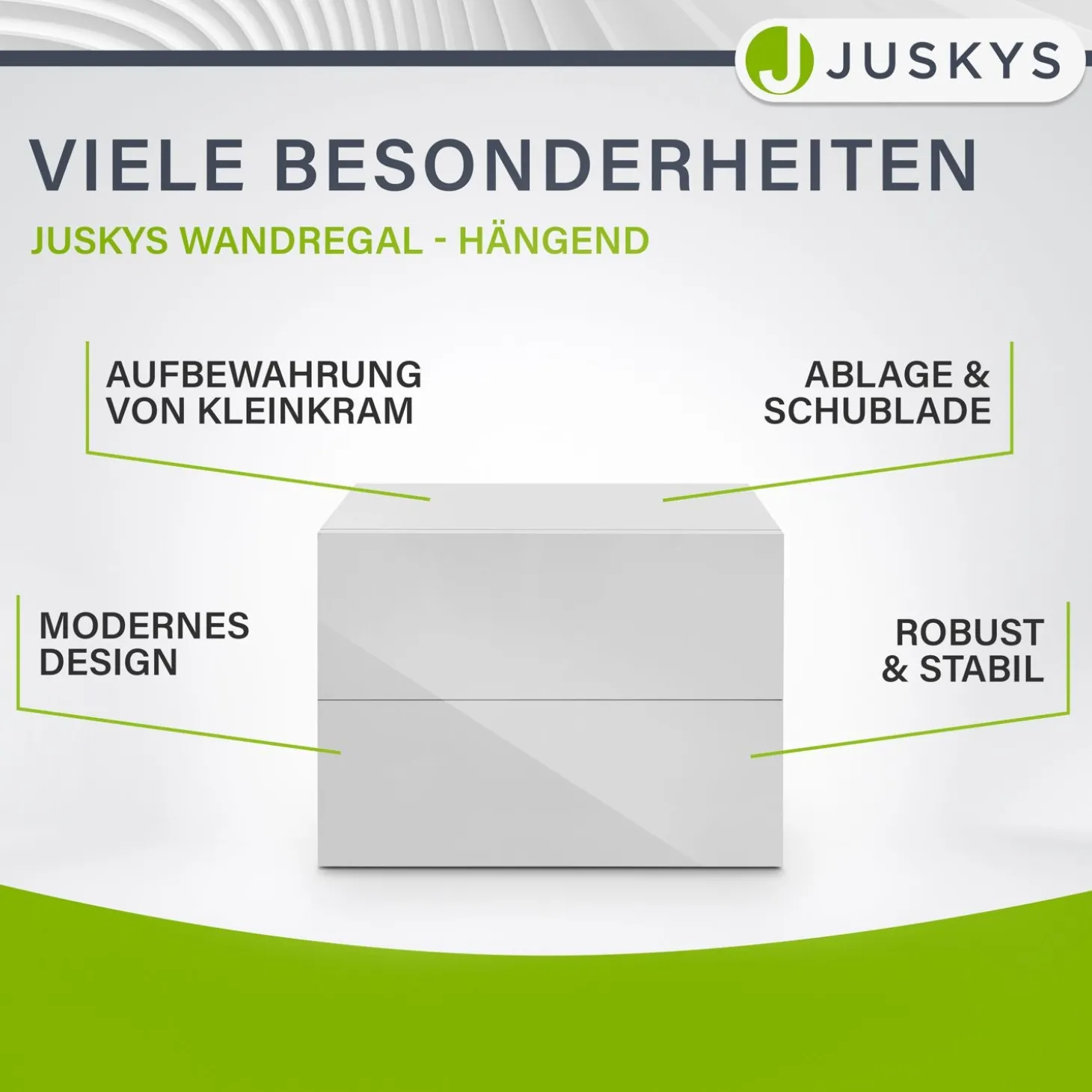 Wandschrank Nachttisch hängend