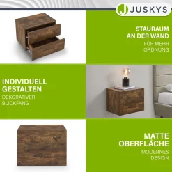 Wandschrank Nachttisch hängend