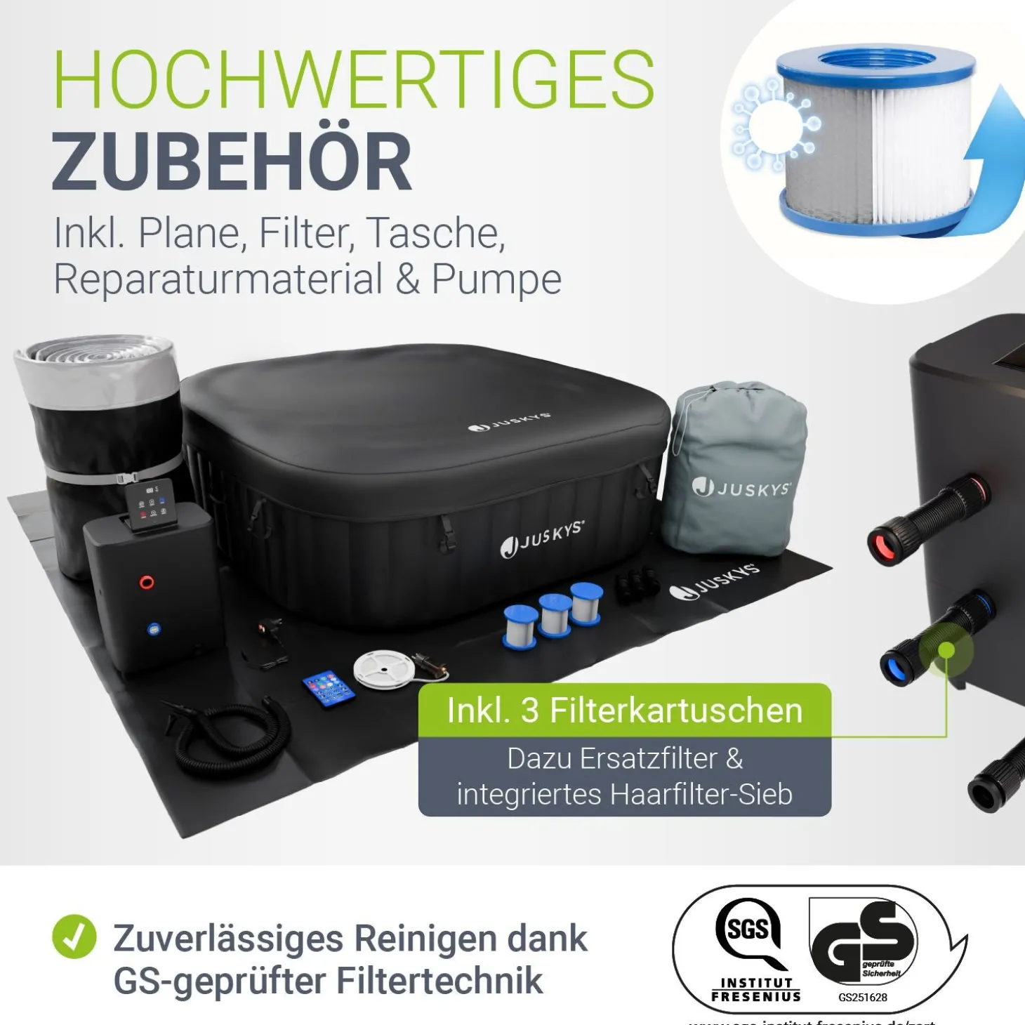 Whirlpool aufblasbar für 4-6 Personen