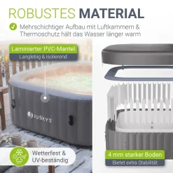 Whirlpool aufblasbar für 4-6 Personen
