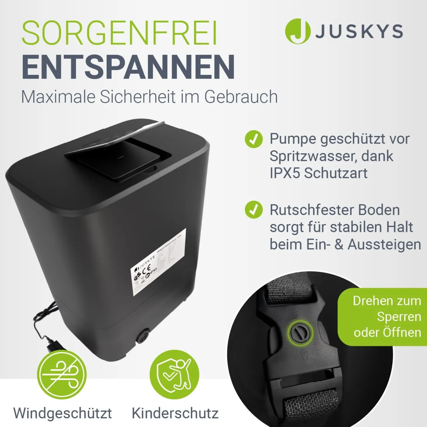 Whirlpool aufblasbar für 4-6 Personen
