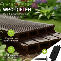 WPC Terrassendielen in Braun
