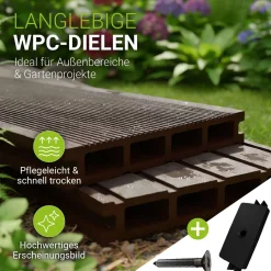 WPC Terrassendielen in Braun