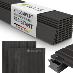 WPC Terrassendielen in Grau