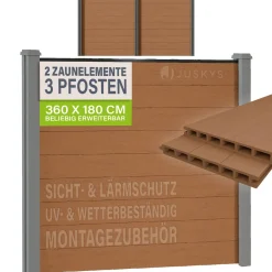 WPC Zaun aus Elementen & Pfosten