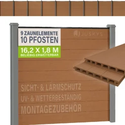 WPC Zaun aus Elementen & Pfosten